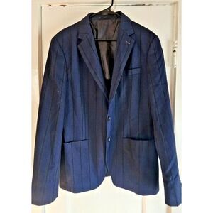 NWOT SCOTCH & SODA summer lightweight stripe blazer sport jacket‎ men's L